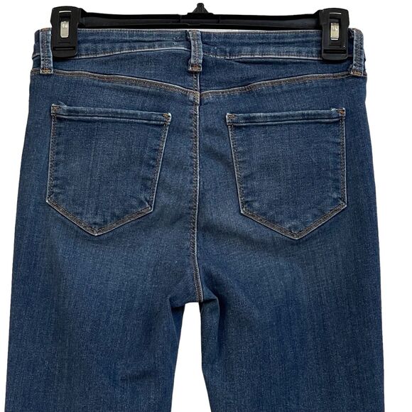 L’Agence SZ 26 Margot Skinny Jeans High-Rise Stretch 5-Pocket Dark Vintage Wash - Picture 4 of 8